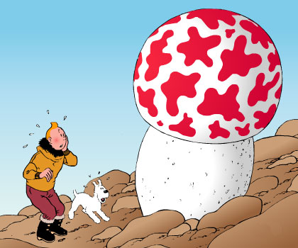 Fra Tintin og den mystiske stjerne